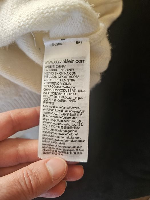 Calvin klein Jeans _ sweterek ekri M