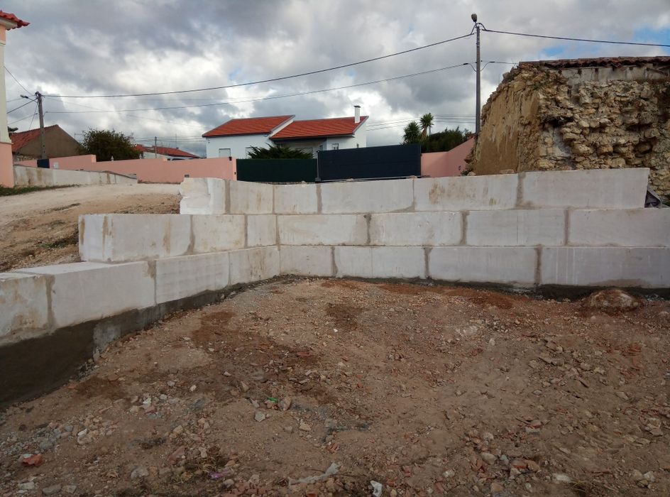 Muros de pedra natural