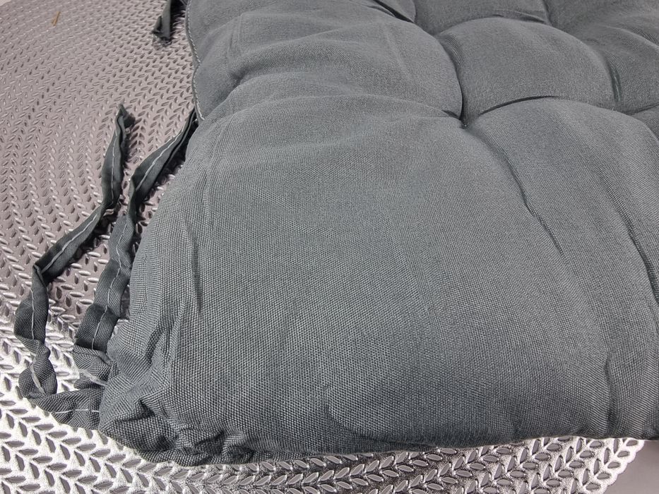 Poduszki szare pikowane siedziska na krzesło krzesła ozdobne