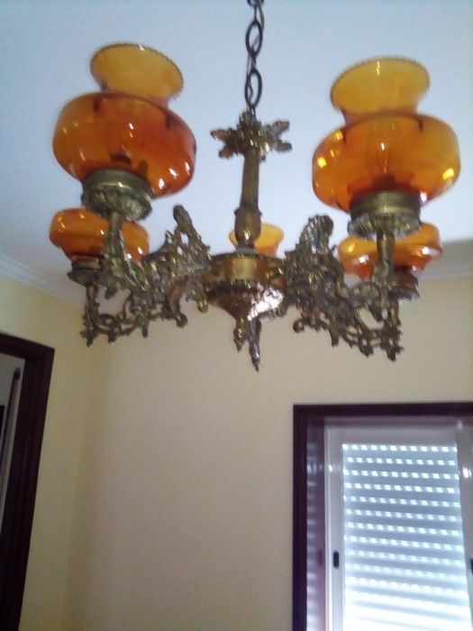 candeeiro de 5 lampadas
