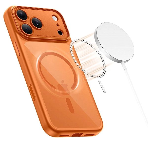 Tech-Protect Magpeak Magsafe Cc Iphone 17 Pro Max Cosmic Orange/Clear