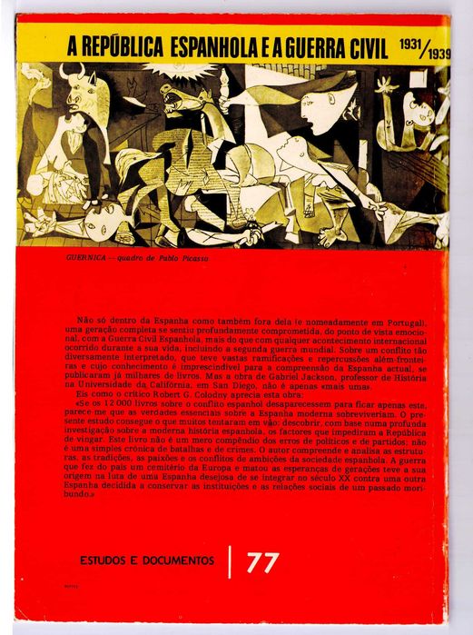 "A República Espanhola e a guerra civil 1931/1939"  de Gabriel Jackson