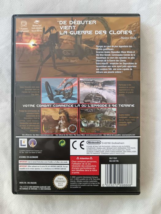 Star Wars: The Clone Wars [Nintendo GameCube, 2002] Complete - French