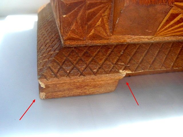 Шкатулка резная из дерева ручной работы