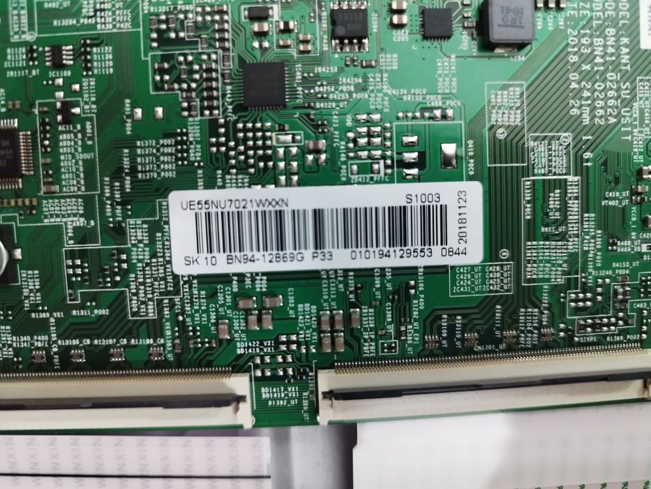 TV Samsung ue55nu7026k  Mainboard, Fonte de Alimentação