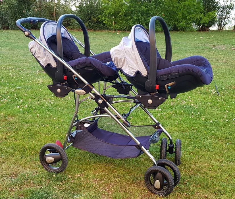 Carrinho Gêmeos Bebeconfort + 2 Cadeiras + 2 Ovos + 2 Cadeiras Auto