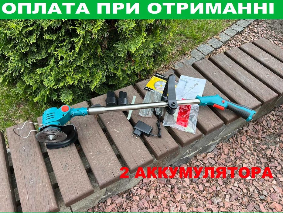 Акумуляторний тример makita. Акумуляторна газонокосарка. Електрокоса