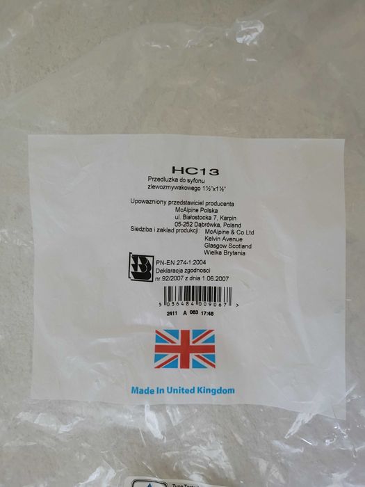 2 x syfony / półsyfony McAlpine