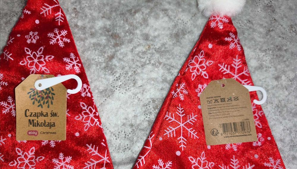 Zestaw czapek Mikołaja Eloy