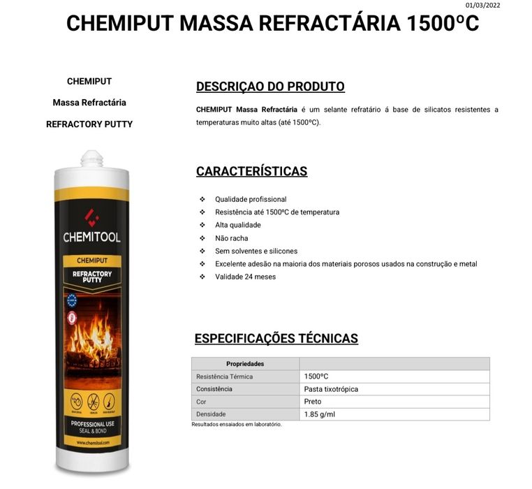 CHEMIPUT Massa Refractária