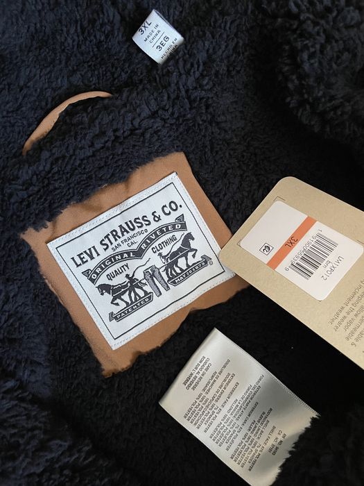 Levis 3XL 54 шерпа sherpa куртка ветровка вітровка левайс левис 3хл