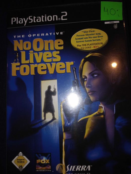 Ps2 The Operator No One Lives Forever PlayStation Siemianowice