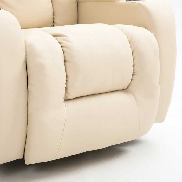 Sofá de Massagem Reclinável até 150° Bege