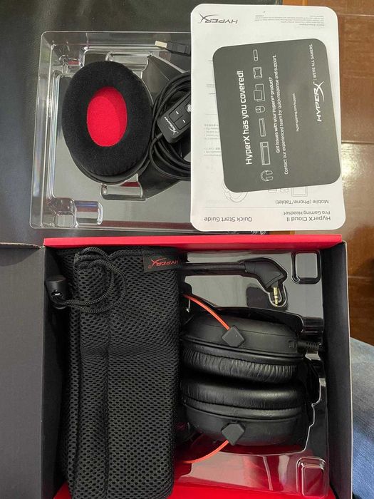 Headset HyperX Cloud II 7.1 Preto/Vermelho