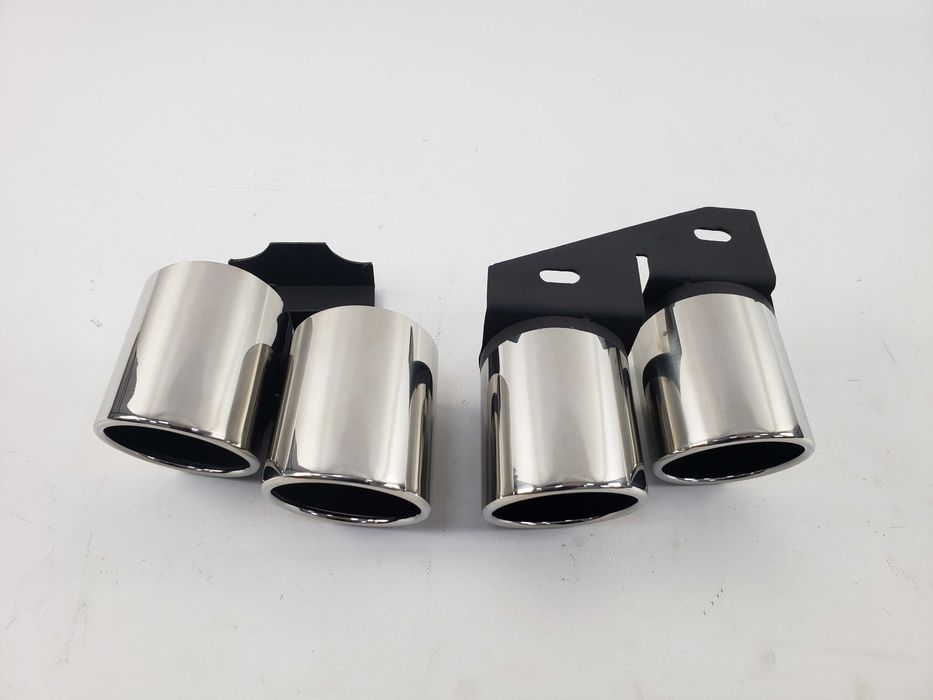 Насадки на выхлоп на audi A4 B8.5 2011-15 год в стиле S-line s4