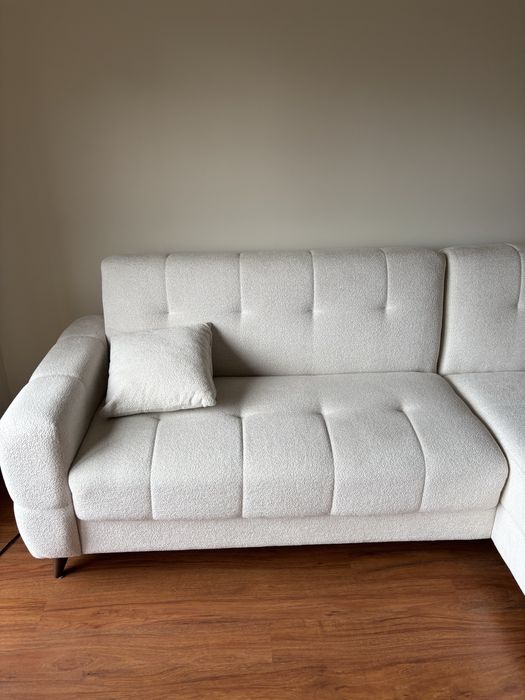 Sofá com chaise longue modular