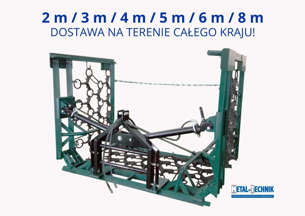 Włóka łąkowo - polowa Metal-Technik 2/3/4/5/6/8 m + Dostawa