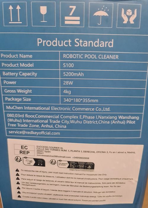 Robot bezprzewodowy do basenu Redkey s100