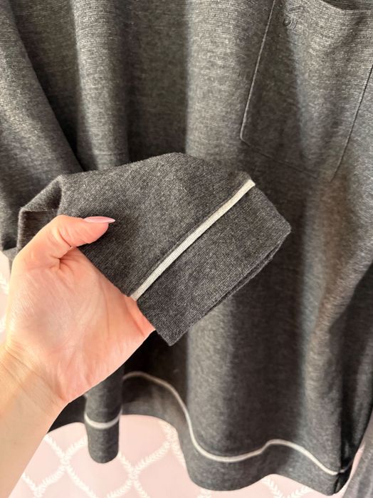 Nowa męska bluza bluzka z długim rękawem rozmiar L szara