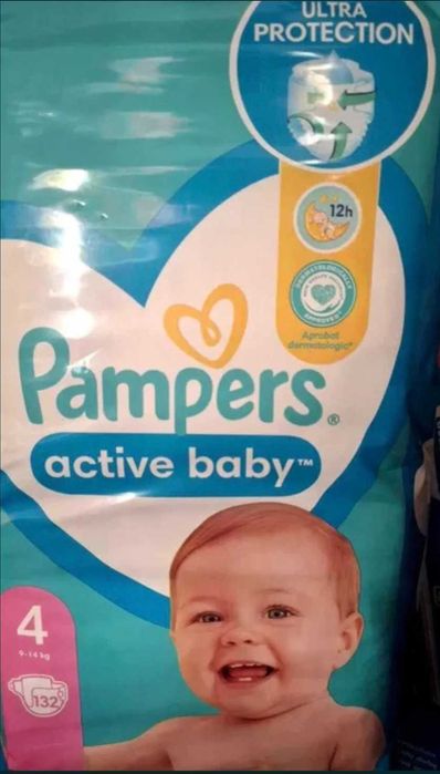 Pieluszki pampers 4 132szt.
