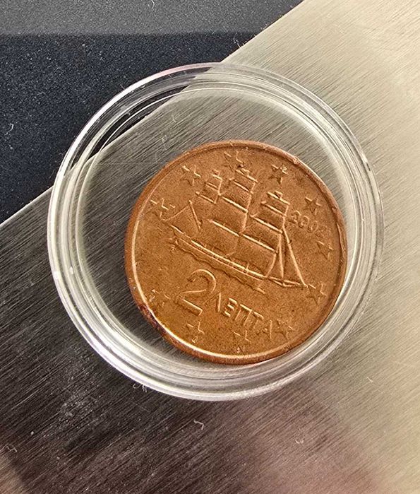 Moedas com defeito e nota