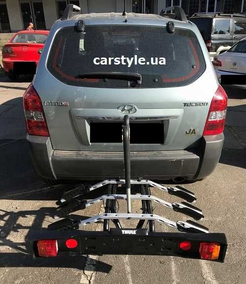 Thule велоплатформа RideOn 9503 на фаркоп 3 велосипеда витрина 105*75 см до 45 кг новыу БУ гарантия аренда установка сборка функция наклона прокат