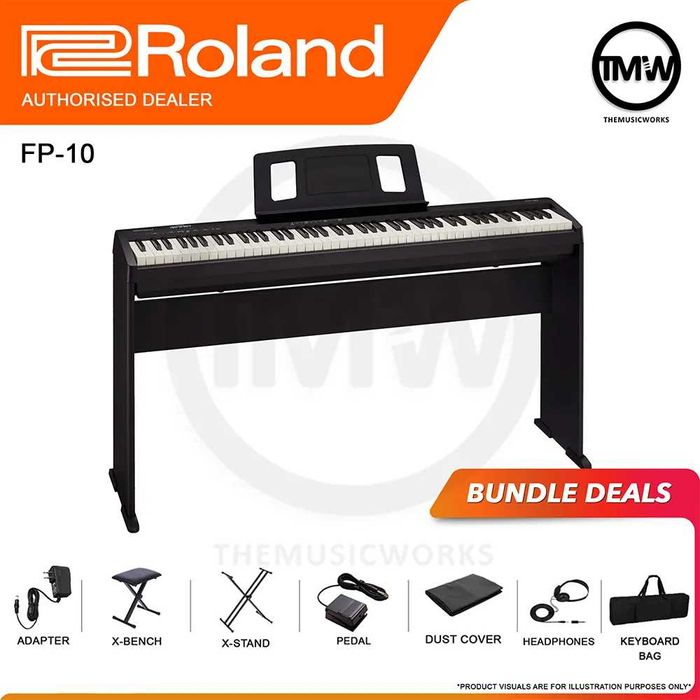 Нове цифрове піаніно для навчання Roland FP-10 в наявності 88 клавіш