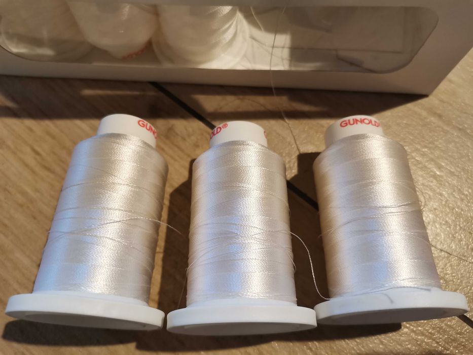 Nić gunold biała, wiskoza