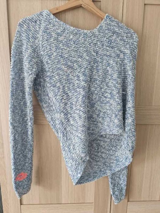 Sweter Damski Superdry S | Ażurowy Melanż Błękit | Bawełna