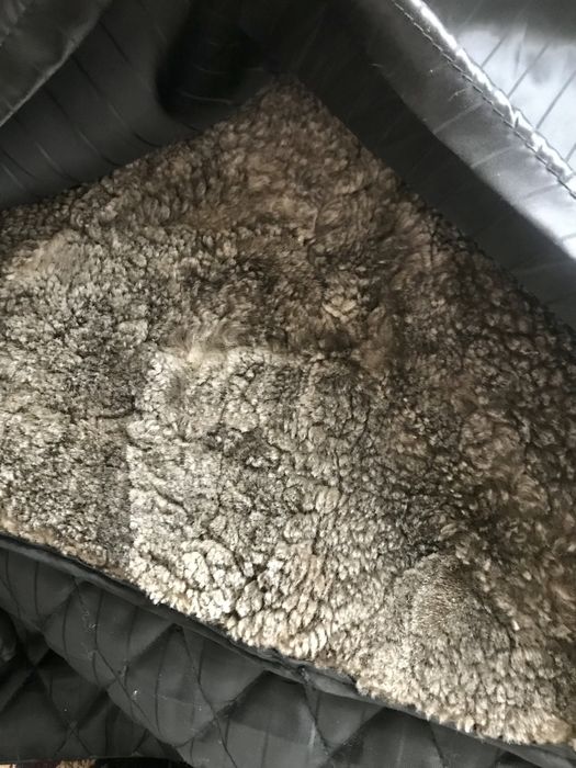 Куртка кожаная тёплая XL Мужская с подкладкой цигейка