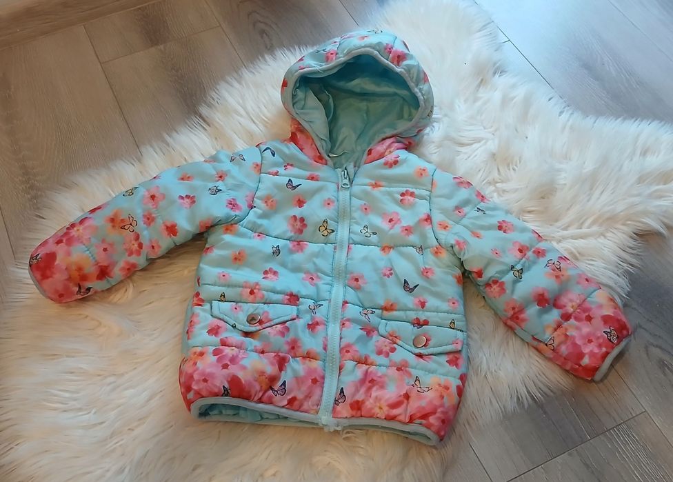 Kurtka + sweterek dziewczynka 92