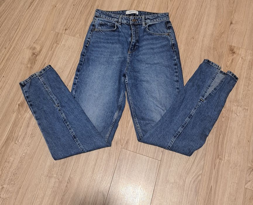 Spodnie jeansy z wysokim stanem