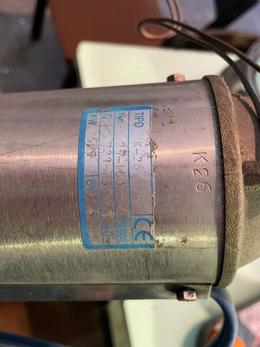 Bomba de água com quadro