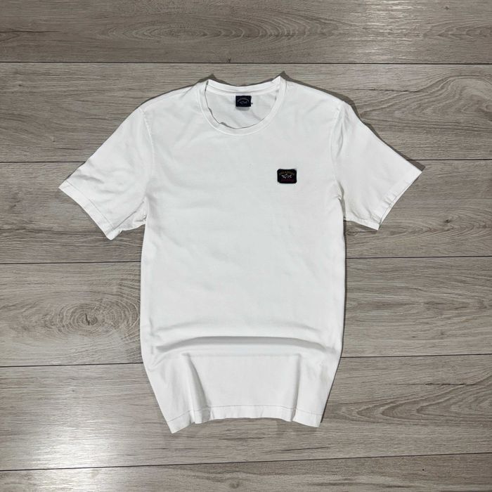 Преміальна Біла Футболка Пауль Шарк Paul & Shark White Cotton, S, Оригінал