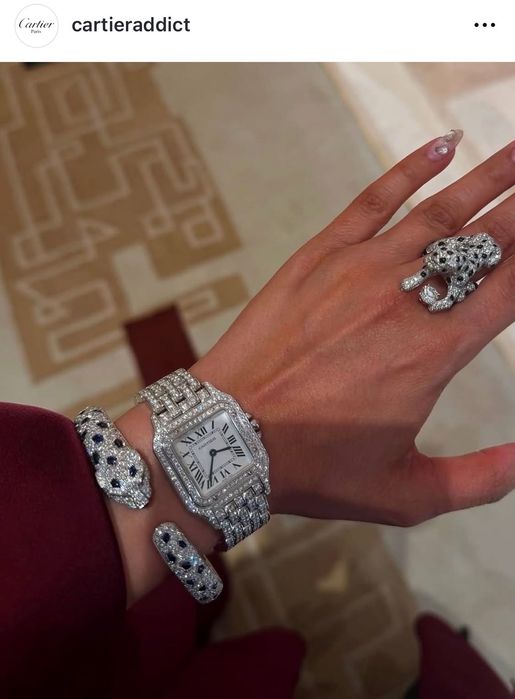 Zegarek Cartier Iced Panthere diamenty