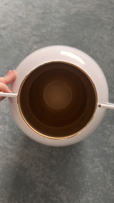 Vaso branco decorativo para flores