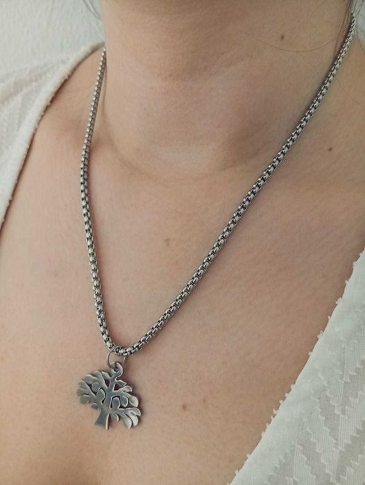 Fio em Aço com pendente Árvore