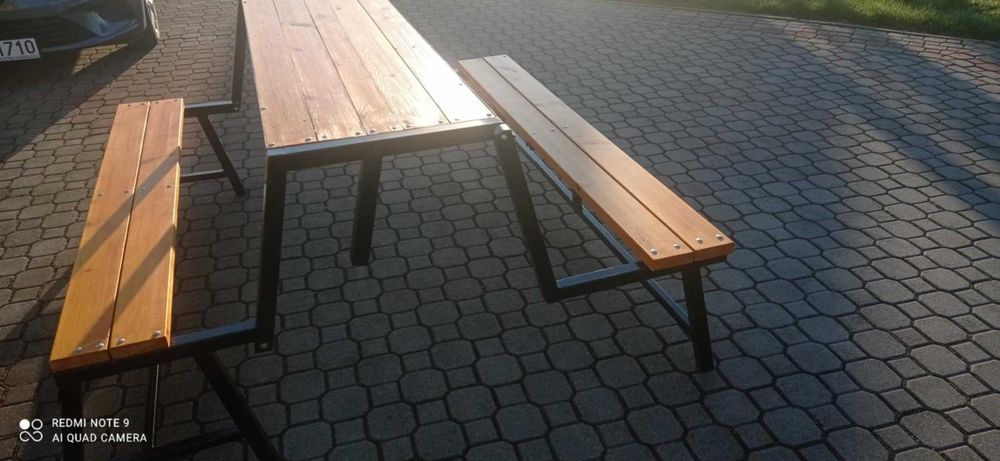 Ławka ze stolikiem 2w1