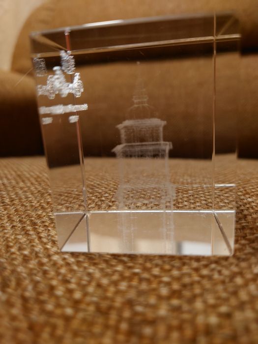 Михайлівський зотоверховий собор, 3D модель в скляному кубі
