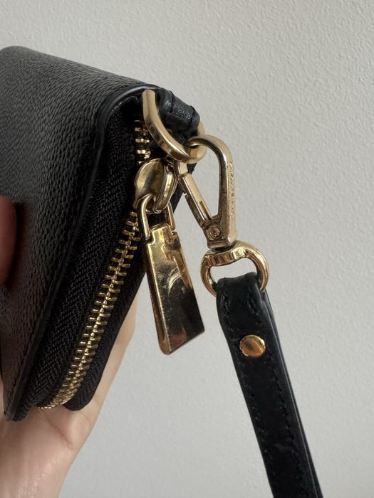 Portfel skórzany Michael Kors damski duży czarny