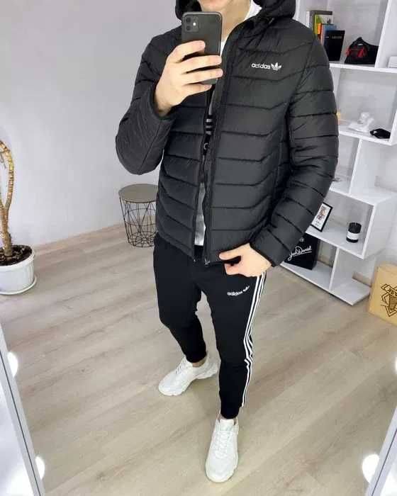 Мужская куртка демисезонная Adidas весенняя осенняя ветровка Адидас