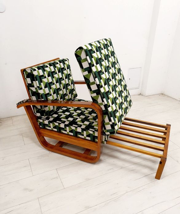 Rozkładany Fotel Art Deco Frantisek Reindl
