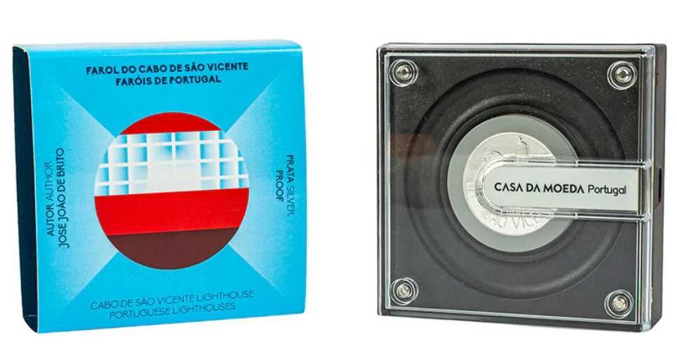Moedas Proof 5€ Portugal 2026 Farol de Cabo de São Vicente