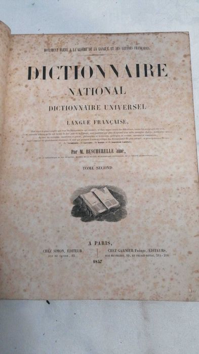 [RARO 1848] Dicionário Nacional Bescherelle - 2 Vol.