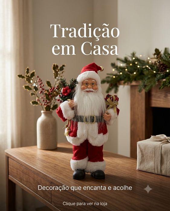 Pai natal com 30 cm