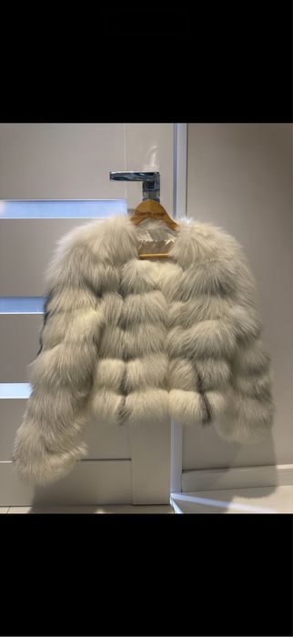 Futro naturalne lis bialy