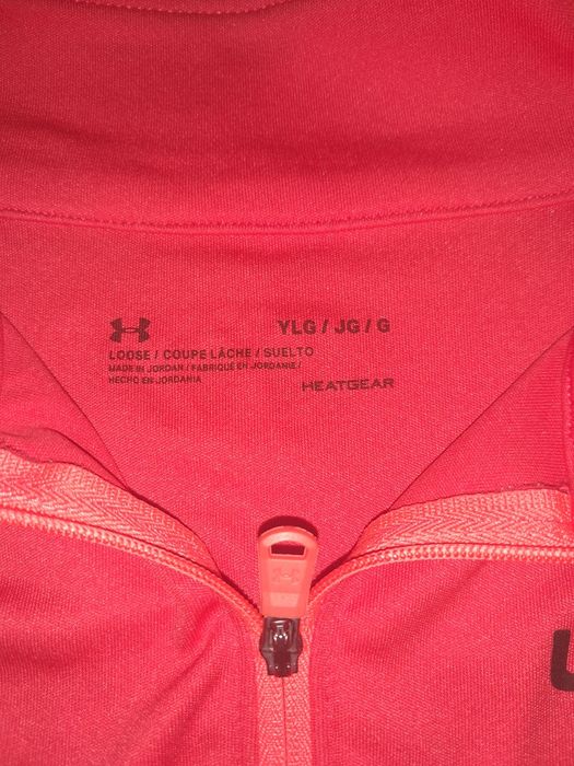Червоний лонгслів Under Armour