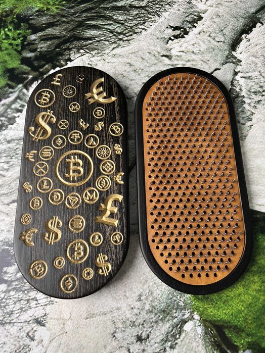 Дошка Доска Садху "Криптовалюта" , стояння на цвяхах, йога