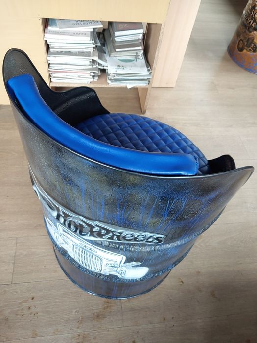 Beczka fotel prezent 200L ręczne malowanie custom classic car hot rod