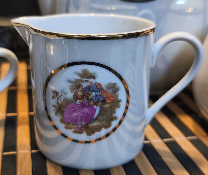 Serviço de café vintage